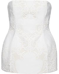 Magda Butrym - Embroidered Cotton Lace Corset Top - Lyst
