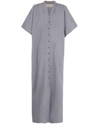 Cortana - Camila Linen Button-Front Maxi Dress - Lyst