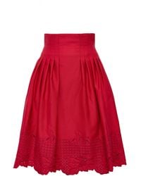Loretta Caponi - Cecina Cotton Skirt - Lyst