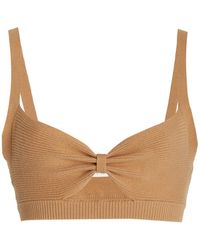 ribbed knit bralette