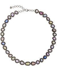 Amrapali - One-of-a-kind Midnight Blossom 18k White Gold Sapphire Necklace - Lyst
