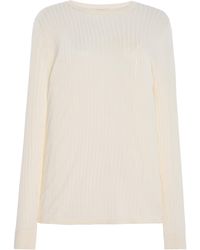 The Row - Keya Ribbed-Knit Top - Lyst