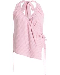 ELCE - Lola Cotton-Blend Halter Top - Lyst