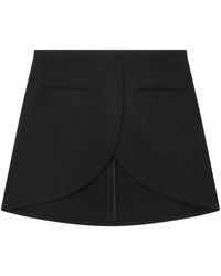 Courreges - Ellipse Tailored Crepe Mini Skirt - Lyst