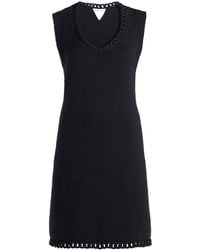 Bottega Veneta - Chain-detailed Wool Knit Mini Dress - Lyst