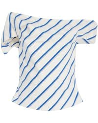 Rosie Assoulin - Exclusive Can'T Bare It Off-The-Shoulder Cotton Top - Lyst