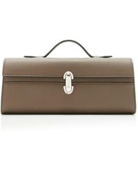 SAVETTE - The Slim Symmetry Leather Pochette - Lyst