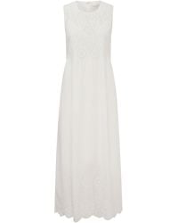 Posse - Louisa Broderie Anglaise Cotton Maxi Dress - Lyst