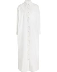 FAVORITE DAUGHTER - Ex Bf Oversized Cotton Maxi Shirt Dress - Lyst