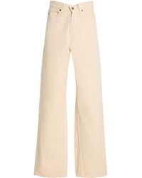 Saint Laurent - V-Waist Long Baggy Jeans - Lyst