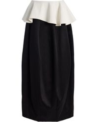 Ashlyn - Mara Ruffled Cady Maxi Skirt - Lyst