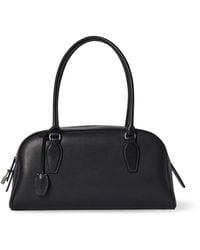 The Row E/w Circle Pouch in Black | Lyst