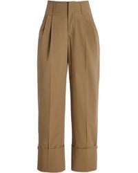 パンツ Darkpark Diana Cotton Pants DARKPARK | TROUSERS | DIANA - TAILORED CUFF POPELINE PANTS