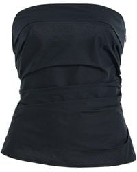 Proenza Schouler - Maisy Strapless Poplin Top - Lyst