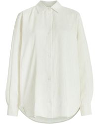 TOVE - Amal Oversized Striped Linen-silk Shirt - Lyst