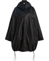 The Row - Cassandre Plonge Leather Coat - Lyst