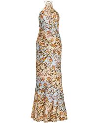 Significant Other - Murphy Paneled Floral Crepe Halter Maxi Dress - Lyst