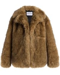 Stand Studio - Valentina Faux Fur Jacket - Lyst