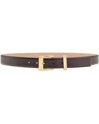 KHAITE - Manhattan Leather Belt - Lyst