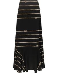 Johanna Ortiz - Hello Sailor Printed Silk Maxi Skirt - Lyst