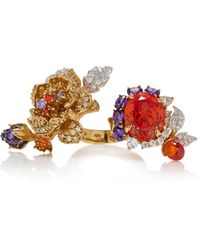 Anabela Chan - Imperial Delphinium 18k Gold Vermeil Sapphire, Amethyst, And Diamond Ring - Lyst