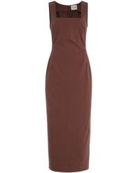 Posse - Exclusive Alice Cotton Midi Dress - Lyst