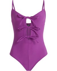 Lisa Marie Fernandez - Tie-detailed Maillot One-piece Swimsuit - Lyst