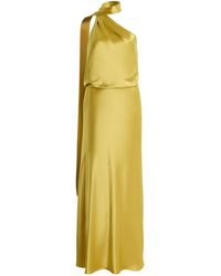 STAUD - Estelle Satin Maxi Dress - Lyst