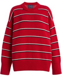 With Nothing Underneath - Exclusive Cornwall Striped Cotton Sweater - Lyst