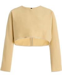 Maticevski - Shoreline Cropped Cotton Top - Lyst