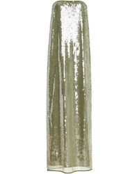 STAUD - Casey Strapless Sequined Maxi Dress - Lyst