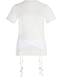 Balenciaga - Lingerie Stretch-Jersey T-Shirt - Lyst