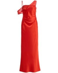 Significant Other - Exclusive Devlyn Asymmetric Satin Maxi Dress - Lyst
