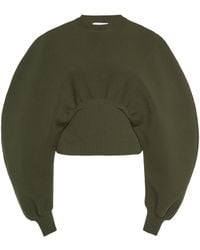Bottega Veneta - Ribbed-trim Wool Knit Sweater - Lyst