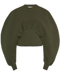 Bottega Veneta - Ribbed-trim Wool Knit Sweater - Lyst