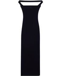 Courreges - Hyperbole 90s Ribbed-knit Cotton Halter Maxi Dress - Lyst