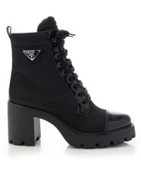Prada - New Brixxen Re-nylon Combat Boot - Lyst