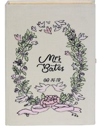 Olympia Le-Tan Just Married Book Clutch - White