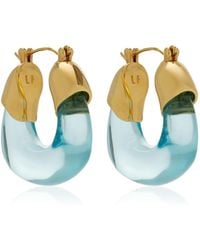 Lizzie Fortunato - Mini Organic-Plated Resin Hoop Earrings - Lyst
