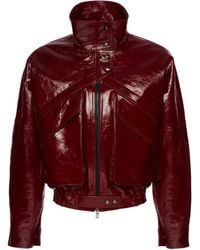 Magda Butrym - Cropped Patent Leather Jacket - Lyst