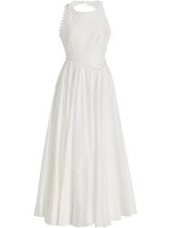 princess polly baby blue dress Aje Rushes Rafia Knit Midi Dress Black Size 4 main image 0