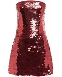 Alex Perry - Strapless Sequined Mini Dress - Lyst