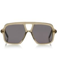 Loewe - Slim Aviator-Frame Acetate Sunglasses - Lyst