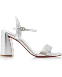 Christian Louboutin - Miss Jane 85mm Leather Sandals - Lyst