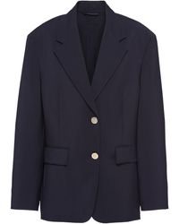 Prada - Mohair And Silk Blazer Jacket - Lyst