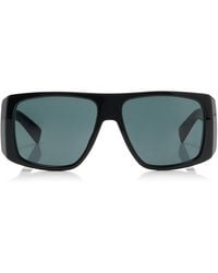 Saint Laurent - Mask-Frame Acetate Sunglasses - Lyst