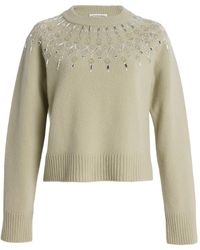 Altuzarra - Harold Embellished Virgin Wool Sweater - Lyst