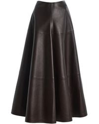 Altuzarra - Varda Leather Maxi Skirt - Lyst