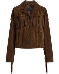Nili Lotan - Eloi Fringed Suede Jacket - Lyst