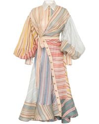 Zimmermann - Striped Pattern Dress - Lyst